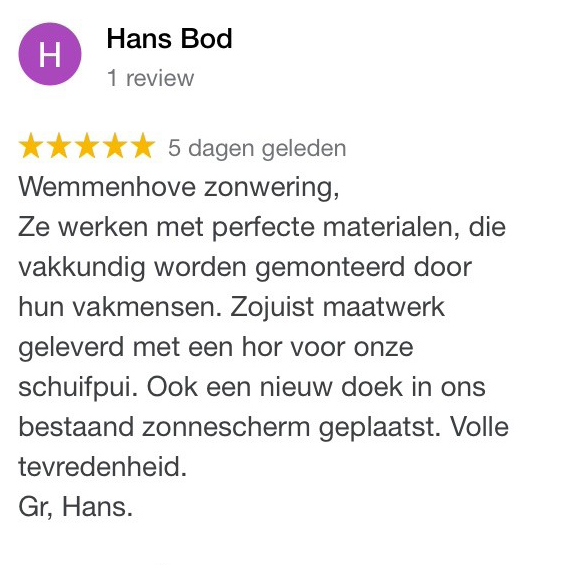 Winnaar review van de maand augustus